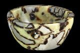 Polished Septarian Bowl - Madagascar #95121-1